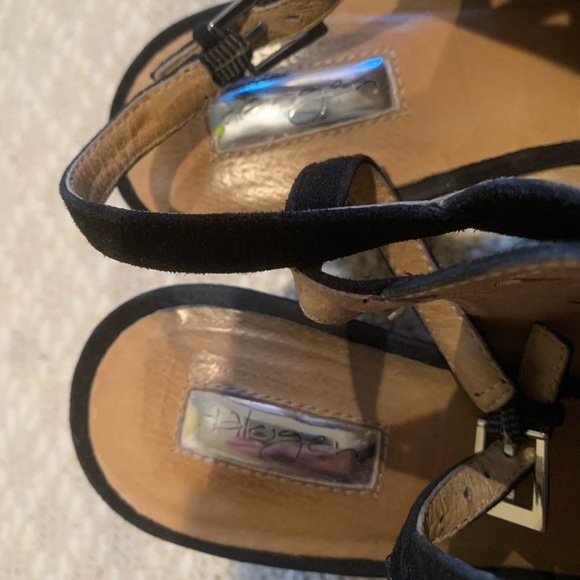 Halogen by Nordstrom Black Slingback Peep Toe Chunky Heels - Picture 4 of 4